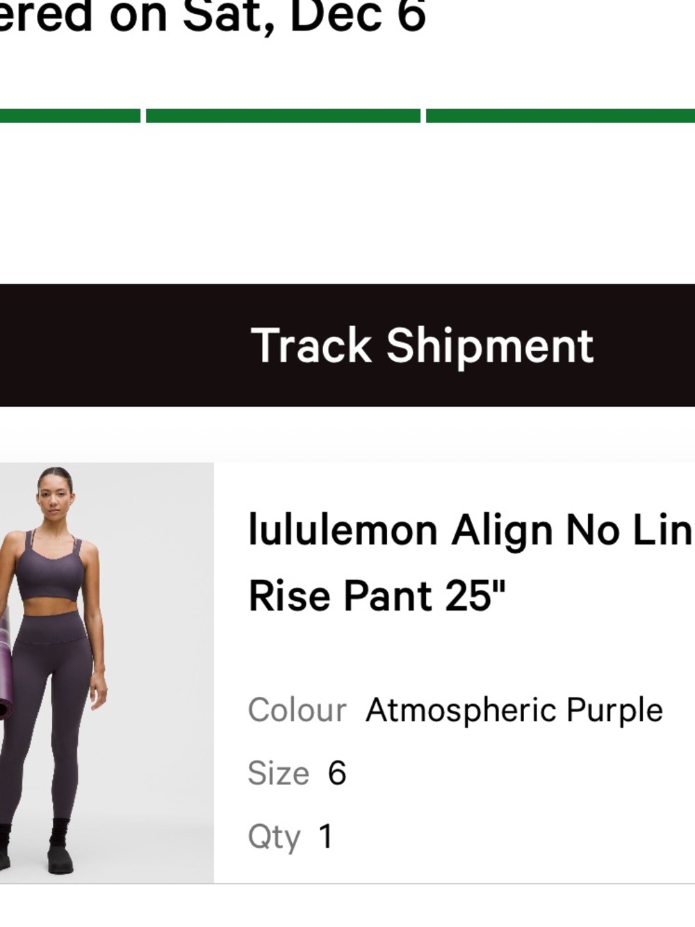 Lululemon Align No Line High Rise Leggings 25” Atmospheric Purple 6 Sold Out - Picture 7 of 7